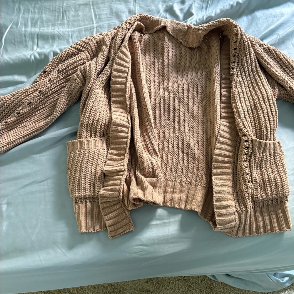 American Eagle Outfitters Tan Sweater